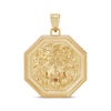 Thumbnail Image 1 of Men's Lion Head Medallion Charm 10K Yellow Gold