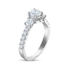 Thumbnail Image 2 of Memories Moments Magic Round-Cut Diamond Three-Stone Engagement Ring 1-1/3 ct tw 14K White Gold