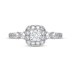 Thumbnail Image 3 of Lab-Grown Diamonds by KAY Princess-Cut Halo Engagement Ring 3/4 ct tw 14K White Gold