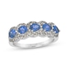 Thumbnail Image 1 of Le Vian Pear-Shaped Blue Sapphire Ring 1/2 ct tw Diamonds 14K Vanilla Gold