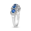 Thumbnail Image 2 of Le Vian Pear-Shaped Blue Sapphire Ring 1/2 ct tw Diamonds 14K Vanilla Gold