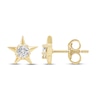 Thumbnail Image 3 of Diamond Solitaire Star Stud Earrings 1/5 ct tw 10K Yellow Gold (I/I2)