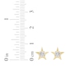 Thumbnail Image 5 of Diamond Solitaire Star Stud Earrings 1/5 ct tw 10K Yellow Gold (I/I2)