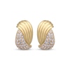 Thumbnail Image 2 of Diamond Twist Stud Earrings 1 ct tw 10K Yellow Gold