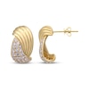 Thumbnail Image 3 of Diamond Twist Stud Earrings 1 ct tw 10K Yellow Gold