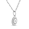 Thumbnail Image 2 of STUDIO BY KAY Diamond Star Rope Frame Necklace 1/10 ct tw 10K White Gold 18&quot;