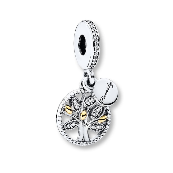 PANDORA Dangle Charm Family Heritage Sterling Silver/14K Gold | Kay