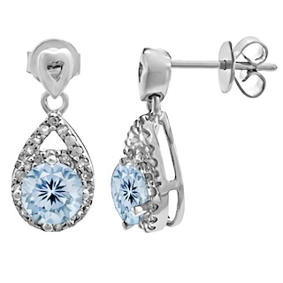 Earrings Phyne by Paige Novick 14K Sapphire & Diamond Elisabeth Bar  Earrings - 14K White Gold Drop, Earrings - EARRI229392