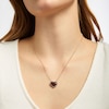 Thumbnail Image 4 of Godiva x Le Vian Enamel Heart Necklace 1/3 ct tw Diamonds 14K Strawberry Gold 19&quot;