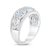 Thumbnail Image 2 of THE LEO First Light Diamond Princess & Round-Cut Anniversary Band 3/4 ct tw 14K White Gold