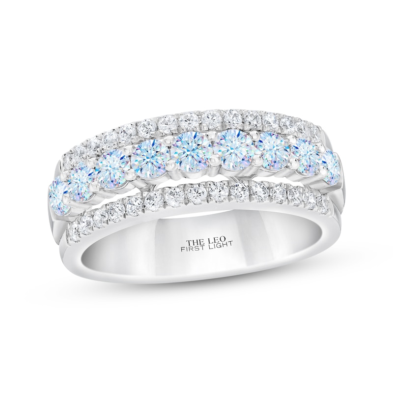 Main Image 1 of THE LEO First Light Diamond Round-Cut Anniversary Band 1-1/4 ct tw 14K White Gold