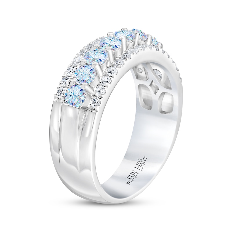 Main Image 2 of THE LEO First Light Diamond Round-Cut Anniversary Band 1-1/4 ct tw 14K White Gold