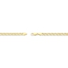 Thumbnail Image 3 of Semi-Solid Double-Curb Chain Necklace 4.7mm 10K Yellow Gold 20&quot;