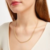 Thumbnail Image 4 of Double-Curb Chain Necklace 4.7mm Semi-Solid 10K Yellow Gold 20&quot;