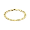 Thumbnail Image 1 of Semi-Solid Curb Chain Bracelet 6.1mm 14K Yellow Gold 8.75&quot;