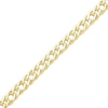 Thumbnail Image 2 of Semi-Solid Curb Chain Bracelet 6.1mm 14K Yellow Gold 8.75&quot;