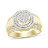 Thumbnail Image 1 of Men's Multi-Diamond Center Octagon Ring 1/4 ct tw 10K Yellow Gold