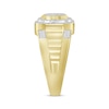 Thumbnail Image 2 of Men's Multi-Diamond Center Octagon Ring 1/4 ct tw 10K Yellow Gold