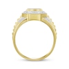 Thumbnail Image 3 of Men's Multi-Diamond Center Octagon Ring 1/4 ct tw 10K Yellow Gold