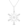 Thumbnail Image 1 of Unstoppable Love Diamond Snowflake Necklace 1/20 ct tw Sterling Silver 19&quot;