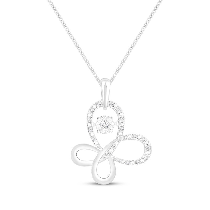 Unstoppable Love Diamond Necklace 1/4 ct tw 10K White Gold 19