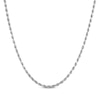 Thumbnail Image 1 of Solid Rope Chain Necklace 4mm 92% Repurposed Sterling Silver 22&quot;