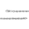 Thumbnail Image 3 of Rope Chain Necklace 4mm 92% Repurposed Solid Sterling Silver 22&quot;