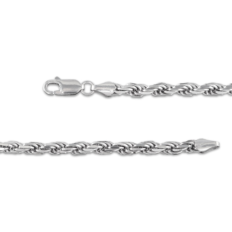 Main Image 3 of Rope Chain Necklace 4mm 92% Repurposed Solid Sterling Silver 22&quot;