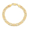 Thumbnail Image 1 of Solid Diamond-Cut Valentino Chain Bracelet 7.9mm 14K Tri-Tone Gold 8.5&quot;