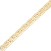 Thumbnail Image 2 of Solid Diamond-Cut Valentino Chain Bracelet 7.9mm 14K Tri-Tone Gold 8.5&quot;