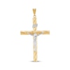 Thumbnail Image 0 of Hollow Twist Crucifix Charm 10K Two-Tone Gold