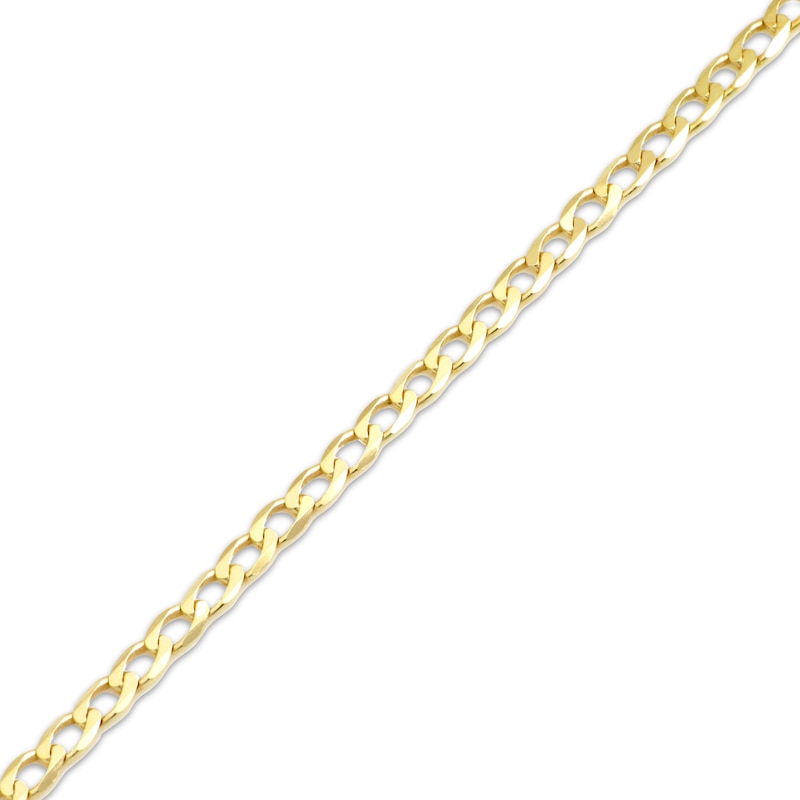 Main Image 2 of Solid Curb Chain Necklace 2.95mm 14K Yellow Gold 16&quot;