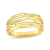 Thumbnail Image 1 of Crossover Stripe Ring 10K Yellow Gold