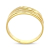 Thumbnail Image 2 of Crossover Stripe Ring 10K Yellow Gold