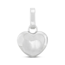 Charmed Memories Puffed Heart Charm Sterling Silver