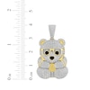 Thumbnail Image 3 of Men's Diamond Teddy Bear Charm 3/4 ct tw 10K Yellow Gold