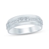 Thumbnail Image 1 of Men's Diamond Wedding Band 5/8 ct tw 10K White Gold