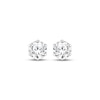 Thumbnail Image 2 of Certified Round-Cut Diamond Solitaire Stud Earrings 1 ct tw 14K White Gold (F/I1)