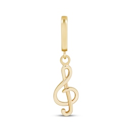 Charmed Memories Treble Clef Charm 10K Yellow Gold