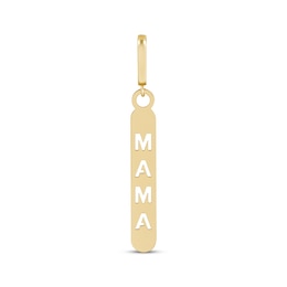 Charmed Memories &quot;MAMA&quot; Bar Charm 10K Yellow Gold