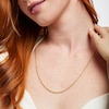 Thumbnail Image 2 of Diamond-Cut Semi-Solid Rope Chain Necklace 2.1mm 14K Yellow Gold 24"