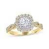 Thumbnail Image 1 of THE LEO Legacy Lab-Grown Diamond Halo Engagement Ring 1 ct tw 14K Two-Tone Gold