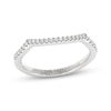 Thumbnail Image 1 of THE LEO First Light Diamond Contour Wedding Band 1/10 ct tw 14K White Gold