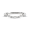 Thumbnail Image 3 of THE LEO First Light Diamond Contour Wedding Band 1/10 ct tw 14K White Gold