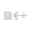 Thumbnail Image 3 of Men's Lab-Grown Diamonds by KAY Round-Cut Stud Earrings 1-3/4 ct tw 10K White Gold