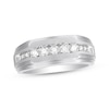 Thumbnail Image 0 of Men's Diamond Wedding Band 1/2 ct tw 10K White Gold