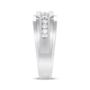 Thumbnail Image 1 of Men's Diamond Wedding Band 1/2 ct tw 10K White Gold