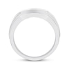 Thumbnail Image 2 of Men's Diamond Wedding Band 1/2 ct tw 10K White Gold