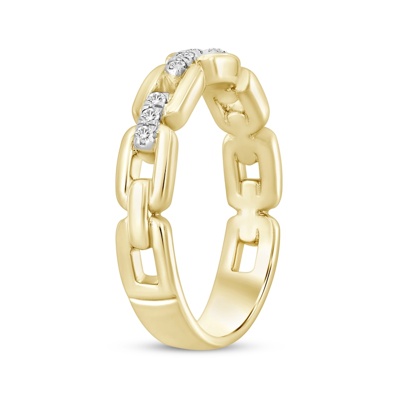 Main Image 2 of Linked Always Diamond Anniversary Ring 1/10 ct tw 14K Yellow Gold