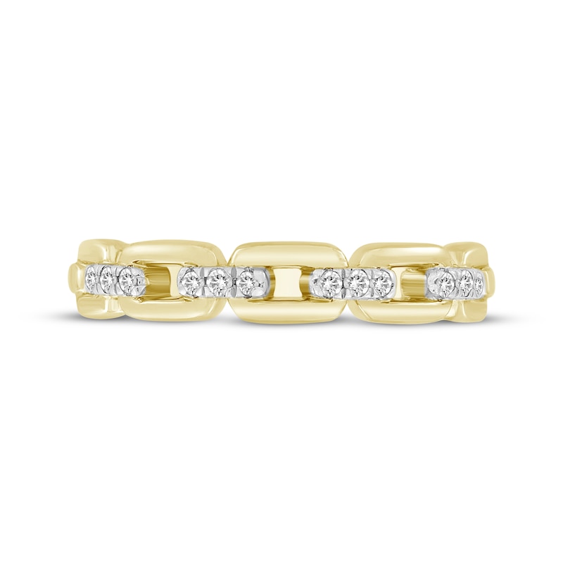 Main Image 3 of Linked Always Diamond Anniversary Ring 1/10 ct tw 14K Yellow Gold